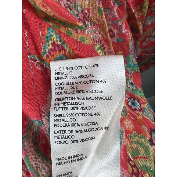 Anthropologie The Katerina Lurex Button Front Dress Size 0 V-neck Midi Dress - Picture 12 of 12